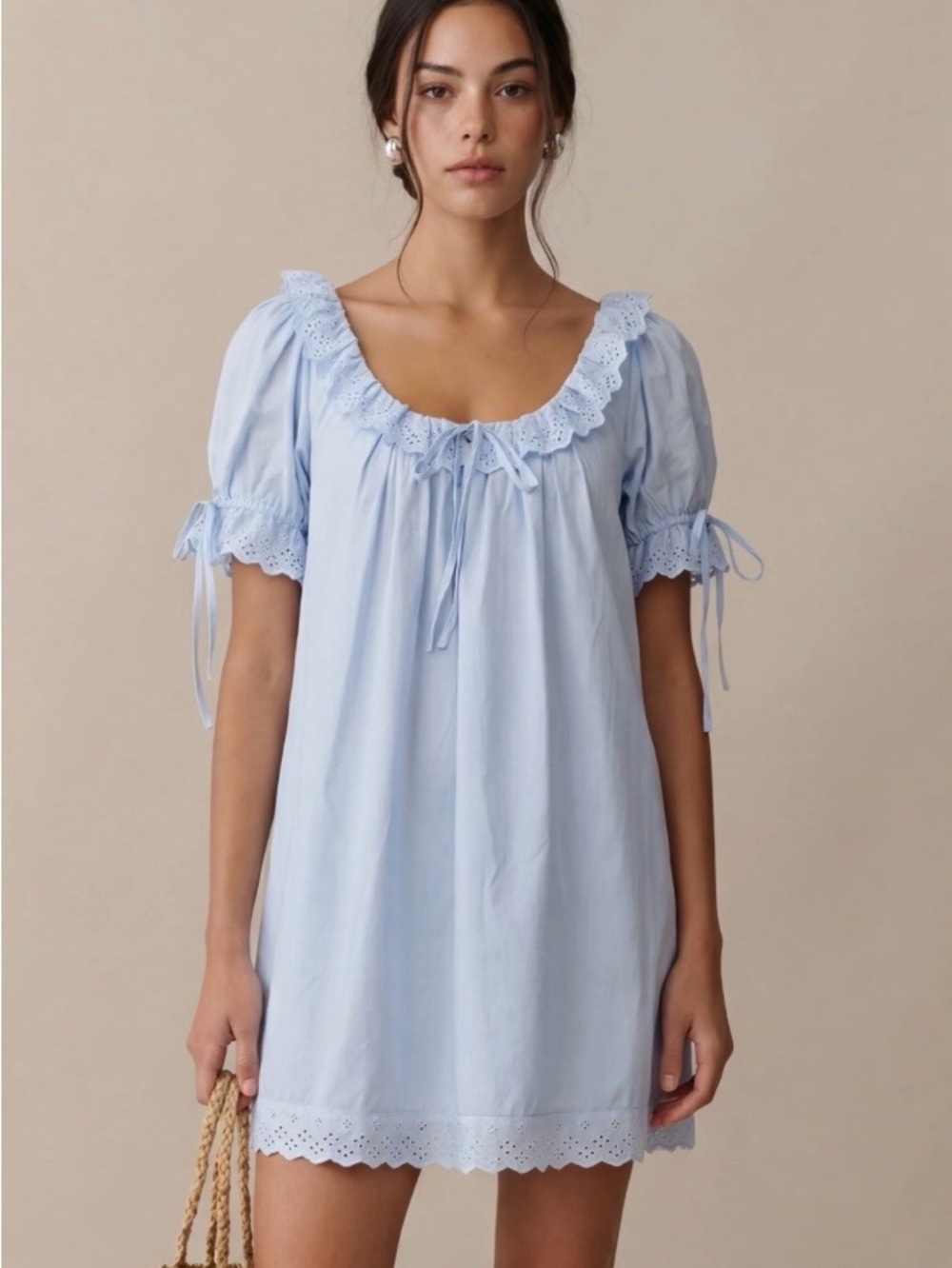 Few Moda kourt Juliet cotton Mini Dress